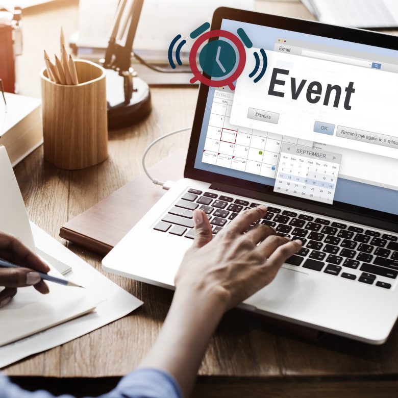 Computer screen with an event!